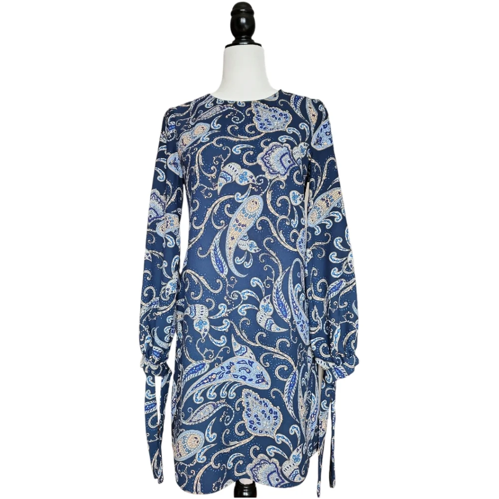ZARA Long Balloon Sleeves Dress - Picture 3 of 11